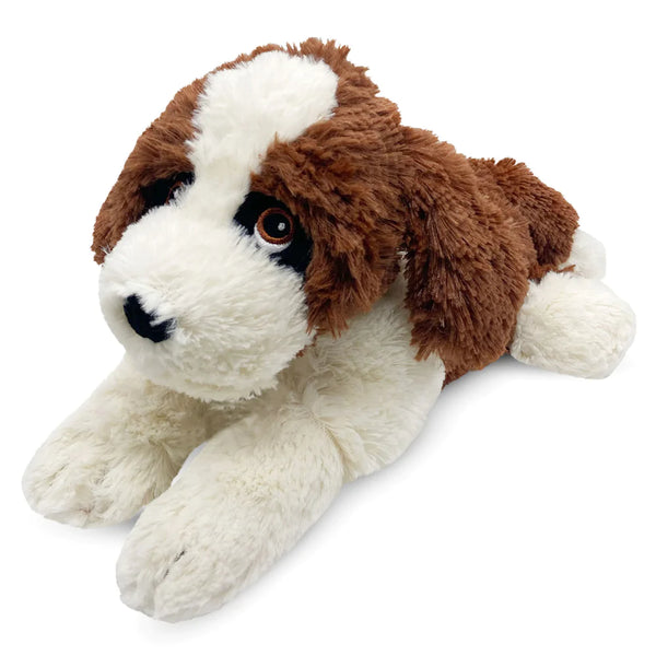 Heatable Stuffed Animal | St Bernard - Heatable Plush Toys - Poshinate Kiddos Baby & Kids Store - Adorable sweet eyed St Bernard puppy ready for a nap