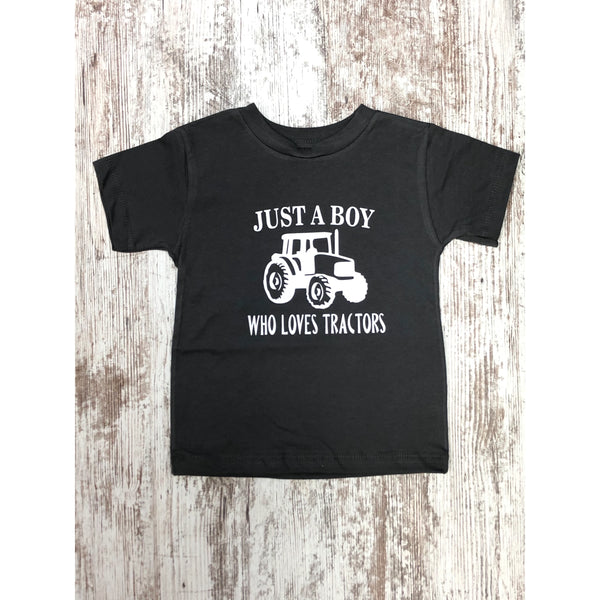 Kids T Shirt | Boy Who Loves Tractors