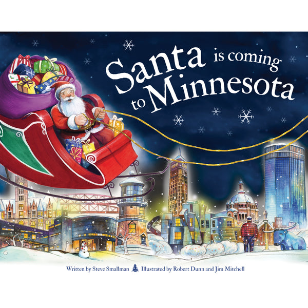 Kids Book | Santa is Coming to Minnesota - Books and Activities - Poshinate Kiddos Baby & Kids Store - Front cover of book