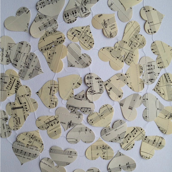 Music Garland | Paper Heart Shaped