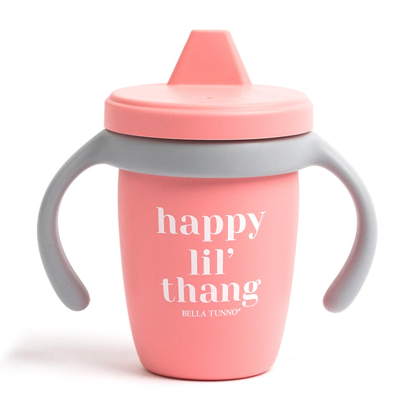Kids Sippy Cup | Happy Lil Thang - Food Prep & Accessories - Poshinate Kiddos Baby & Kids Store - front of cup