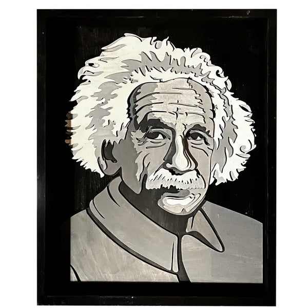 Kids Wooden Puzzle, 3D Stacked Albert Einstein