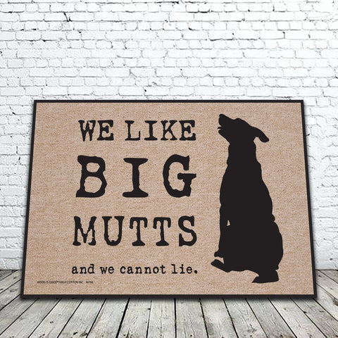 Door Mat | We Like Big Mutts | Poshinate Pets - Pet Decor - Poshinate Kiddos Baby & Kids Store - View of Door Mat