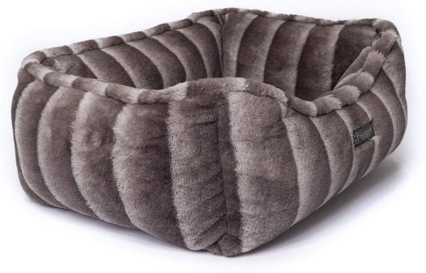 Pet Bed | Reversible | Chinchilla - Pet Accessories - Poshinate Kiddos Baby & Kids Store - side view