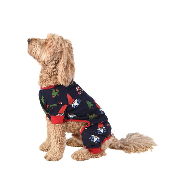 Dog Clothes | Flapjacks Gnome | Navy Red | Dog Clothes | Poshinate Pets -  Dog wearing