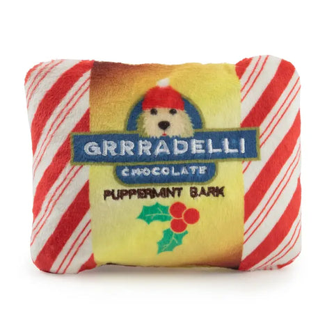 Dog Toy | Grrradelli Puppermint Bark Square - Pet Toys - Poshinate kiddos Baby & kids Store - front of bark