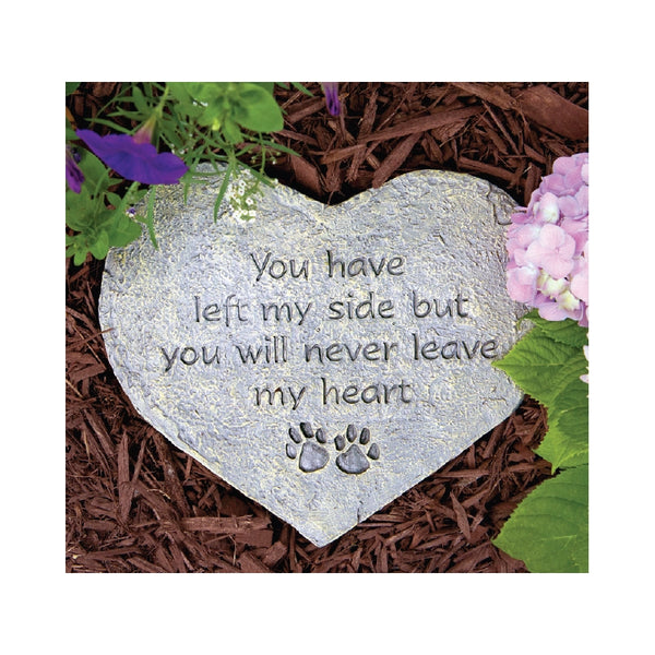 Pet Memorial Stone - Pet Accessories - Poshinate Kiddos Baby & Kids Store - Heart shape stone with saying