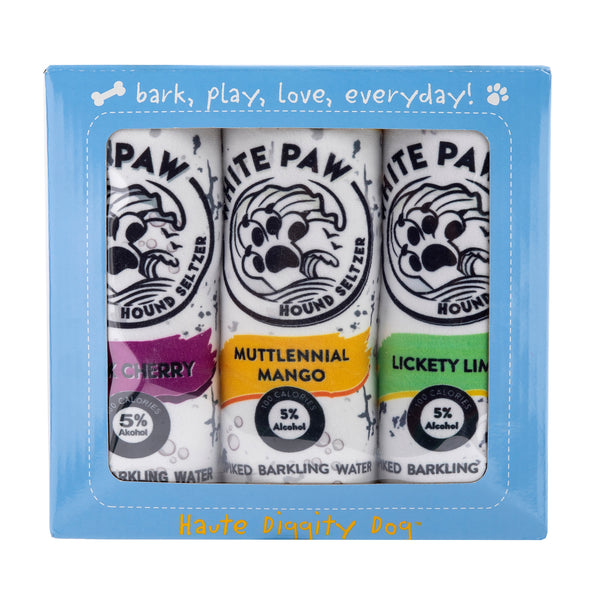 Dog Toy | White Paw Hound Seltzer | 3 Pack - Pet Toys - Poshinate Kiddos Baby, Kids & Pet Store - shows 3 pack