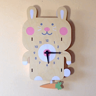 Time Pendulum Rabbit Pendulum Clock | Rabbit – Poshinate Kiddos