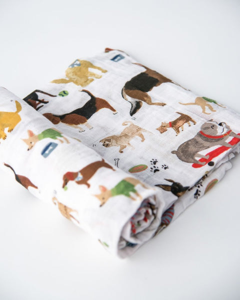 Baby Blanket | Cotton Muslin Swaddle | Woof