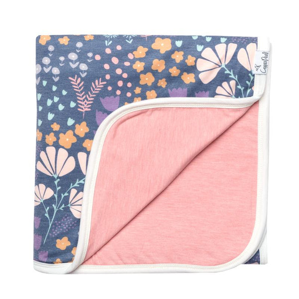 Kids Blanket | 3-Layer Knit Quilt | Floral Mix