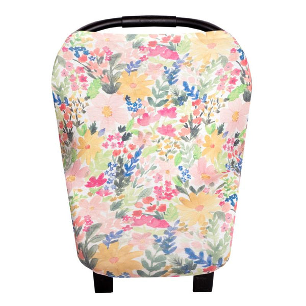 Multi Use 5 in 1 Baby Cover | Pastel Floral -Accessories -Poshinate Kiddos Baby & Kids Boutique -main carseat cover