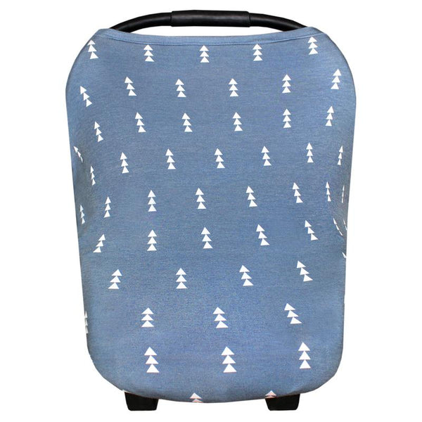 Multi Use 5 in 1 Baby Cover | Blue Arrows -Accessories -Poshinate Kiddos Baby & Kids Products -main carseat cover pic