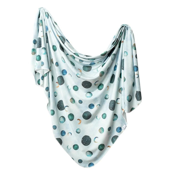 Baby Blanket | Knit Swaddle | Planetary - blankets - Poshinate Kiddos Baby & Kids Boutique - single drape unique blanket