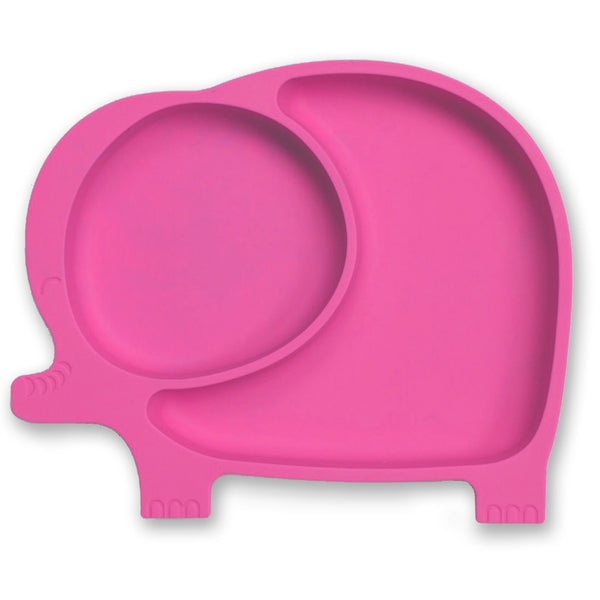 Baby & Kids Fresh Food Prep | Silicone Suction Plates | Pink