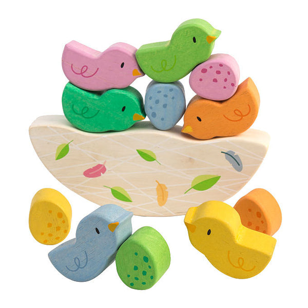 Wooden Toys | Baby Birds / Eggs / Nest | Sustainable Wood - Kids Toys - Poshinate Kiddos Baby & Kids Boutique