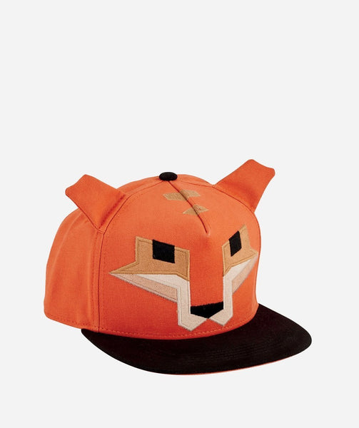 Kids Hat | Fox Design | Orange Black Tan