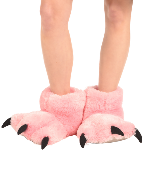 Kids Slippers | Furry Bear | Pink