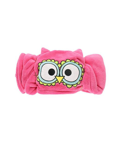 Hooded kids fleece blanket | Owl - Blankets - Poshinate Kiddos Baby & Kids Store - rolled round