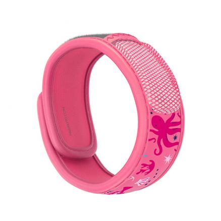 Kids Mosquito Repellent | Wristband | Pink Octopus