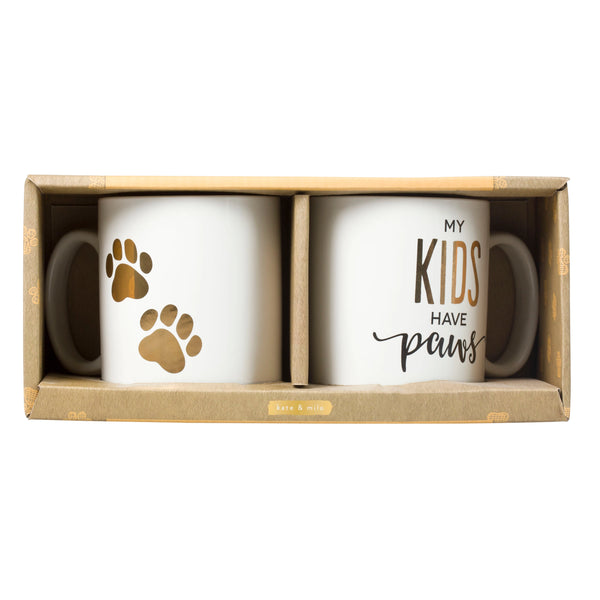 Pet Mug Set | Mom/Dad - Pet Accessories - Poshinate Kiddos Baby & Kids Store - View of mug set in box