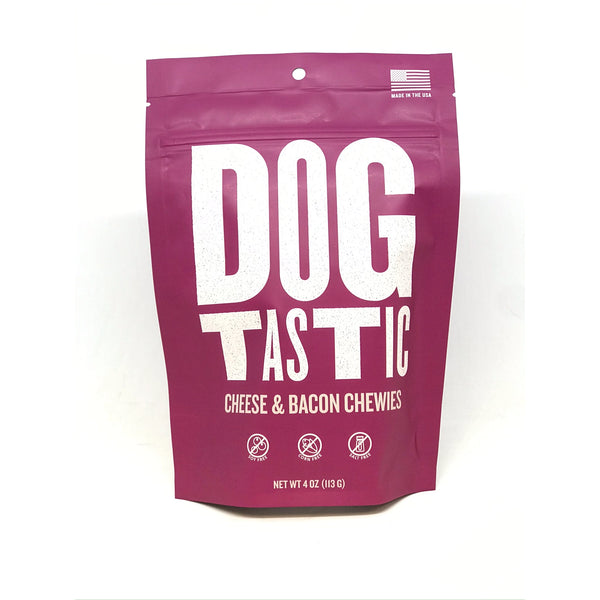 Dog Treats | Cheddar & Bacon Chewies - Pet Food - Poshinate Kiddos Baby & Kids Store - Front of  bag cheese & bacon chewies