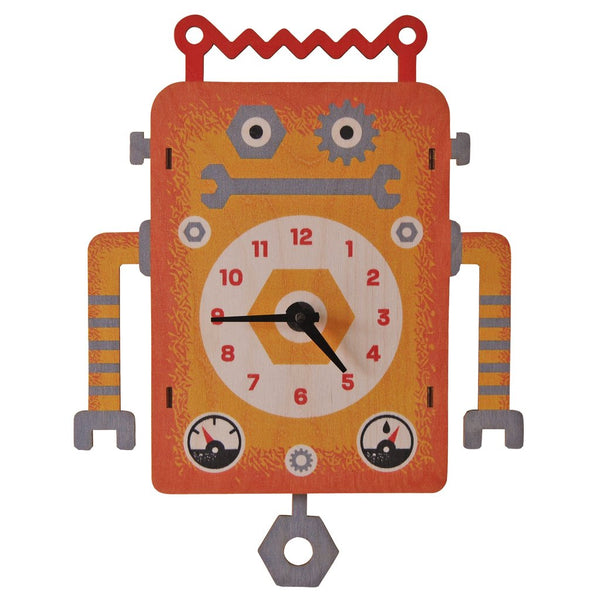 Pendulum Clock | Robot - Pendulum Clocks - Poshinate Kiddos Baby & Kids Boutique